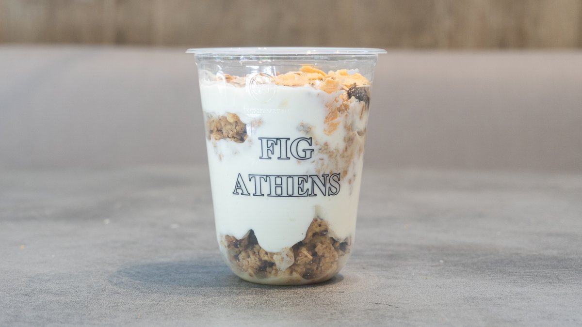 Γιαούρτι με μπισκότα βρώμης & muesli